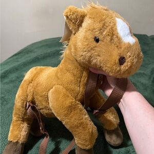 Sleepyville Plush Horse Backpack (from dolls kill) NWT